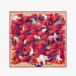 INOUI - Square Bestiaire 130 - Fuchsia