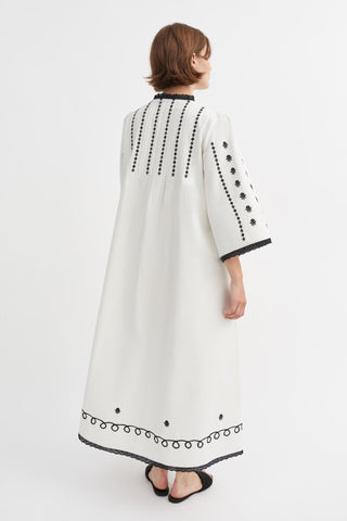 SKALL - Freya Dress - Silenced White/Black