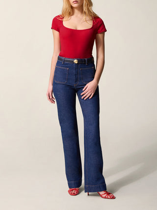 Rouje - Siam T-shirt - Deep Rouge