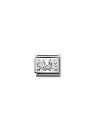 Nomination - Link PAVE Cub. zirconia 925 sterling silver MUM