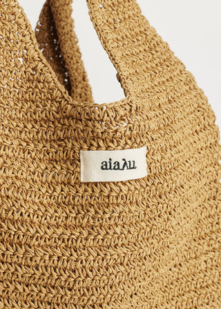 AIAYU - Sophia Straw Bag Small - Pure Natural