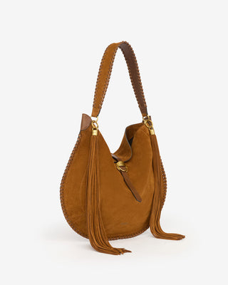 ISABEL MARANT ÈTOILE - Oskan Soft Folk Bag - Cognac