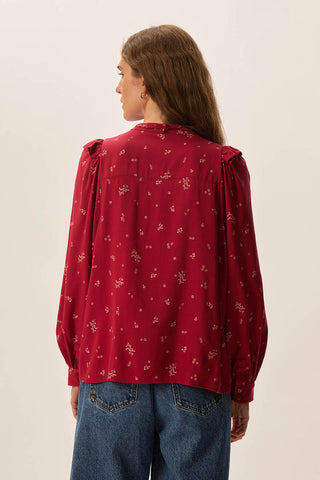 DES PETITS HAUTS - Egine Blouse - Cherry