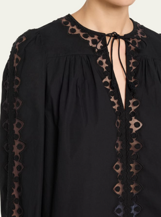 ULLA JOHNSON - Kady Blouse - Noir