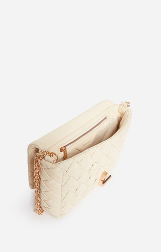 VANESSA BRUNO - Small Moon Bag Braided - Ivoire