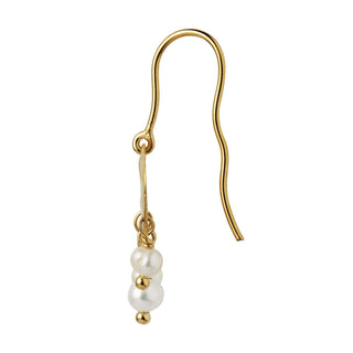 STINE A - Big Gold Splash Earring - Elegant Pearls Single