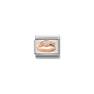 Nomination - Link Symbols 9k rose gold  Ring