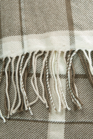 SKALL - Nelle Scarf - Brown/Ecru Check