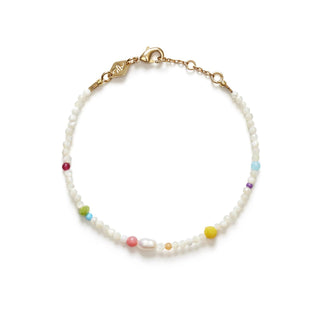 ANNI LU - Confetti Gem Bracelet - White