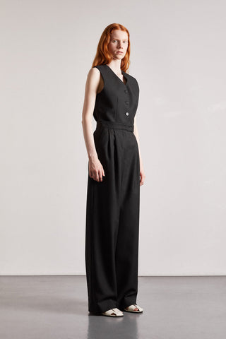 MARK TAN - Pomona Wool Pant - Black