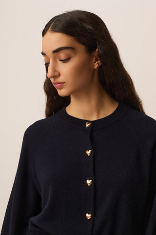 DES PETITS HAUTS - Arbalette Cardigan - Marine