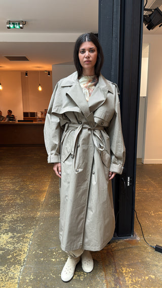 ISABEL MARANT ÈTOILE - Chilma Coat - Beige/Khaki