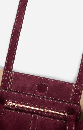 VANESSA BRUNO - Small Daily Tote PM - Prune