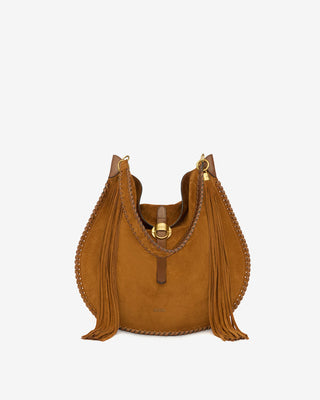 ISABEL MARANT ÈTOILE - Oskan Soft Folk Bag - Cognac