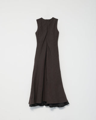 AF Agger - Linen Maxi Dress - Dark Brown