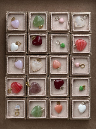 Pico Copenhagen - Amore Heart Pendant Wine - Silver