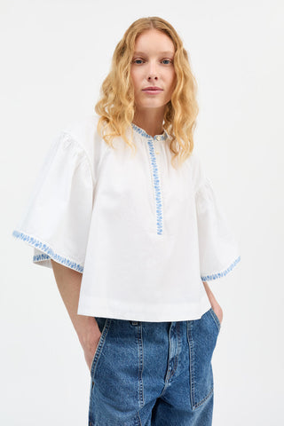 SKALL - Bonne Blouse - Optic White