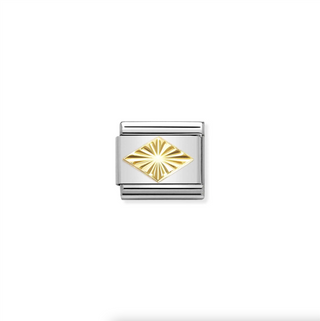 Nomination - Link 18K Gold DIAMOND-COATED RHOMBUS