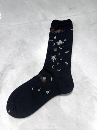 ANTIPAST - Wind & The Acorn Tree Sock - Black