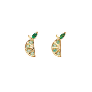 Pico Copenhagen - Lime Crystal Studs