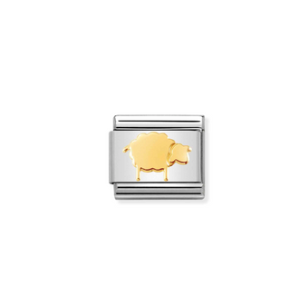 Nomination - Link ANIMALS EARTH 18k gold SHEEP