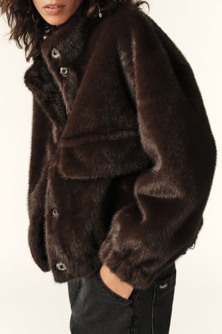 BA&SH - Paros Coat - Chocolat