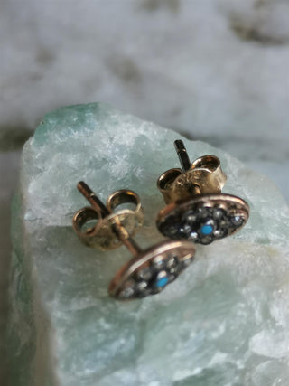 5 OCTOBRE - TINY T EARRINGS - TURQUOISE