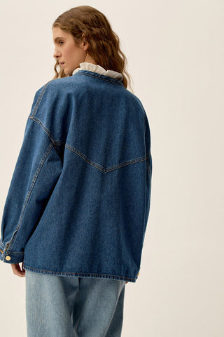 DES PETITS HAUTS - Lousse Jacket - Middle Blue