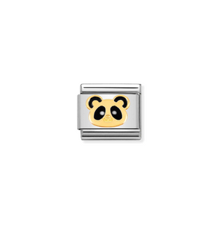 Nomination - Link EARTH ANIMALS 18k gold PANDA HEAD