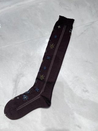 ANTIPAST - Like a Jewlery High Sock - Dark Brown