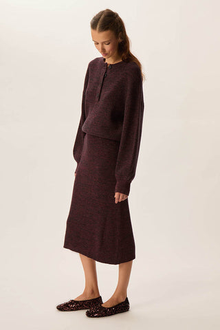 DES PETITS HAUTS - Brenda Skirt - Marine/Berry