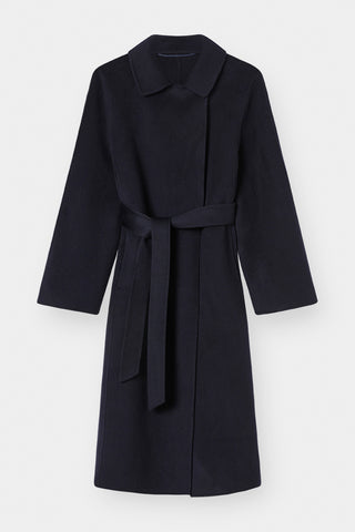 THE CURATED - The Tailored Coat - Dark Navy