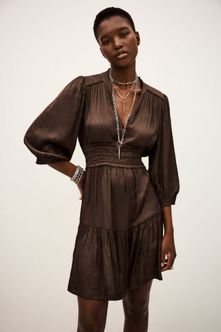 BA&SH - Cyriala Dress - Chocolat