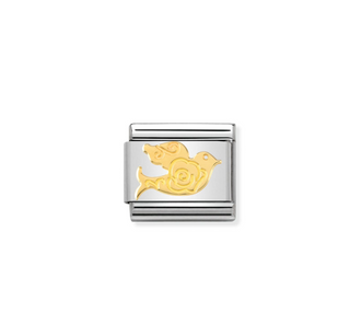 Nomination - Link SYMBOLS 18k gold DOVE VERSAILLES