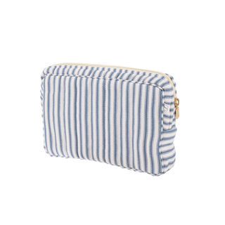 BON DEP - Pouch Small - Ticking Stripe Blue