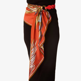 INOUI - Leather Belt Handle - Braid Red