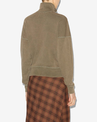 ISABEL MARANT ÈTOILE - Ross Sweatshirt - Dark Bronze/Ecru