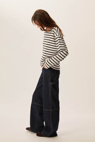 DES PETITS HAUTS - Filoute Sweatshirt - Ecru/Marine