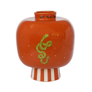 All The Luck in the World - Vase With Stripes and Symbols