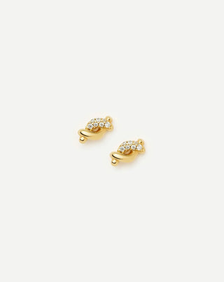 MISSOMA - Molten Snow Stud Earrings