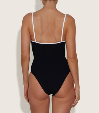 Hunza G - Pamela Swim Contrast - Black/White