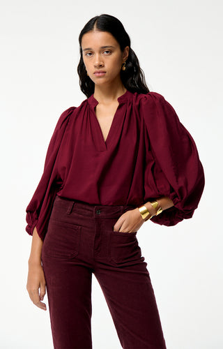 VANESSA BRUNO - Bell Blouse - Lie De Vin