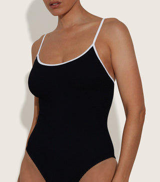 Hunza G - Pamela Swim Contrast - Black/White