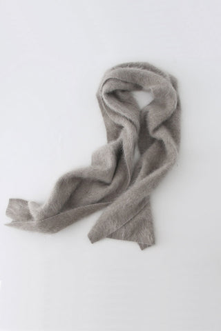 THE CURATED - The Fluffy Cashmere Scarf - Greige