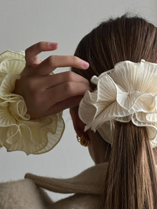 Pico Copenhagen - Swirl Scrunchie - Ivory