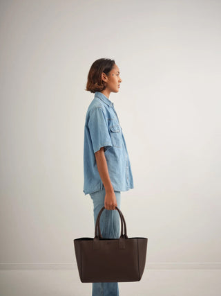 Koné - Filippo Work Bag - Vitello Dark Brown