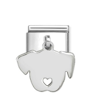 Nomination - Link CHARMS PLATES 925 sterling silver DOG FACE PENDANT