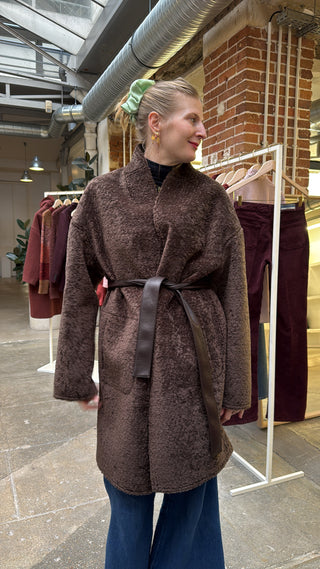 VANESSA BRUNO - Ferly Coat - Brown (pre-order)