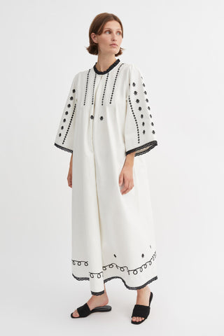 SKALL - Freya Dress - Silenced White/Black