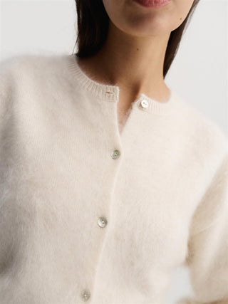 ALMADA LABEL - Coco Brushed Cardigan - Vanilla